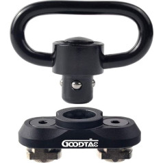 GOODTAC QD Sling Mount Sling Swivel 1.25 Inch Adapter Attachment for M-lok Rail, Black