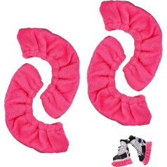 4 Stück Schlittschuh Kufenschutz, Schlittschuhe Kufenschoner Frottee Kufenstrumpf Schutz Kufenzubehör, Schlittschuh Hockeyschlittschuhhüllen molding Guards Zubehör für Erwachsene Und Kinder Größen