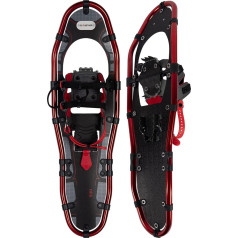 G2 25/30/36 Inch Extra Large Lightweight Snow Shoes for Women Men Teenagers Special EVA One-Pull Binding, Heel Lift, Red