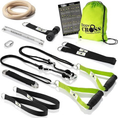 Premium Sling Trainer, Made in Germany, Tested & Certified, Sling Trainer Strength Training Set for Home and Outdoor Use with Door Anchor, Poster, Training Plan, Attachment Loop, 10 Year Warranty