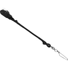 BLUEWING Outrigger Halyard Lock Pulley Single/Double/Triple 37.6 cm Halyard Line Lock Pulley with Stainless Steel Snap Swivel for Offshore Fishing