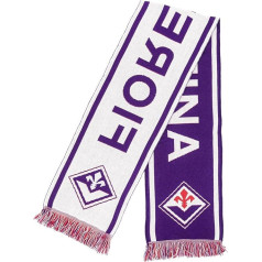 CALCIOGADGETS SCJFIBV01 Fiorentina Scarf Jacquard Acrylic White Purple One Size, white-purple