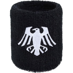 Vikings Crow Sweatband Viking Eagle Embroidery Sweatband Embroidered & Absorbent Terry Cloth Nordic Hard Rock Merch Black Heavy Metal Wristband Festival Gift Sweat Bracelet