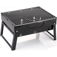 TREGOO Camping grill 2pcs Parrilla de barbacoa plegable portátil para exteriores, Picnic, Camping, Cocina, Reunión Family, Jardín, Fiesta