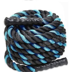 LKZL Twisted Battle Rope, Heavy Training Rope, Weighted Exercise Rope, Strength Training Rope, Fitness Rope for Fights, Workouts, Climbing, Gym (Size: 15m)