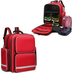 Tasche für Ersthelfer, leer, professionelle Tasche für Notfallbedarf, Tasche für Erste-Hilfe-Sets, Tasche mit inneren Trennwänden, für häusliche Krankenpflege, kommunale Pflege, EMT, EMS, nur Tasche