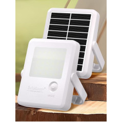 intelamp Solar Lights for Outdoor Hanging, Pack of 2 LED Camping Lamps, Solar, 360⁰ Lighting, Waterproof Solar Lanterns for Outdoor Camping, Gadgets for Emergency, Hiking, Fishing (2)