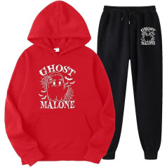 Briskorry Sweatsuit Damen, Kapuzenoberteil und Jogginghose, Hoody Set Halloween Bedruckter Trainingsanzug Kapuze 2-Teilig Sweatsuit Baggy Lässiger Lounge Set Mode Festlich Sportswear Jogger