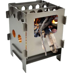Folding Camping Stove, Folding Campfire Grill, Foldable Stove Burner, Portable Campfire Grill, Safe Camping Grill, Compact Camping Stove, Outdoor Cooking, Easy Cleaning, Efficient