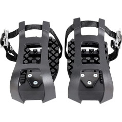 Bicycle Pedals with Toe Clip and Strap Compatible with Peloton Bike, Bicycle Exercise Bike Pedal Adapter, Bicycle Pedal Toe Cage Bicycle Pedals