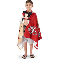 Northwest NFL San Francisco 49ers Disney Character Hugger Cushion and Beach Towel Set, 27
