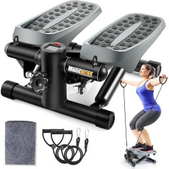 Exercise Stepper Stair Stepper with Resistance Bands
