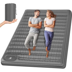 WANNTS Double Sleeping Mat 6 Inch Extra Thick Ultralight Inflatable Sleeping Pad for Camping Hiking Airpad Carry Bag Repair Kit Compact and Lightweight Air Mattress
