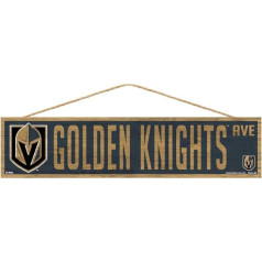NHL Vegas Golden Knights SignWood Avenue Design, Team-Farbe, 4 x 17 cm
