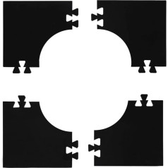 Dart-Wandschutz,Dartboard-Wandschutz - 4 Stück gespleißter quadratischer Dartscheiben-Umrandungs-Wandschutz,Stabiler Rand, Wandschutz, Dart-Umrandung für 18-Zoll-Dartboard