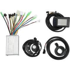 VGEBY Electric Bicycle Controller Kit, Electric Bicycle Motor Control 15A Common Controller 36V 48V with OMT-M3 Panel Thumb Gas for 250W-350W Motor Electric Bikes
