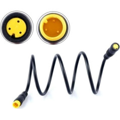Electric Bike Extension Cable, 3 Pin Male to Female Waterproof Motor Extension Cable for Bafang Electric Bicycle Extension Cable