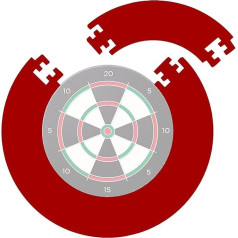 Youany Dartscheibe Surround | Dartscheibe Wandschutz Board | Dartscheibe Catchring Schutzring | Dart Catchring Surround Auffangring Rund Geeignet Für 18-Zoll-Dartscheiben