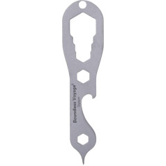 iBasingo Ti9008O Multifunctional Titanium EDC Tool Small Allen Key Pocket Beer Opener Multi-Model Slotted Screwdriver Nut Driver for Camping Outdoor Hiking Cycling Fishing