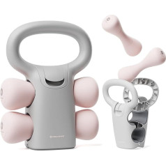 M MIKE SPORT Adjustable Kettlebell Weight Set Pink