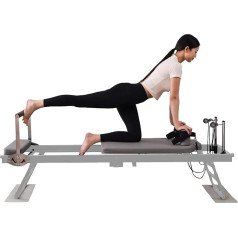 Home Studio Pilates Reformer-Gerät, Pilates Reformer-Trainingsgerät Für Das Heim-Fitnessstudio, Faltbares Bett Mit Einstellbarer Intensität Für Krafttraining, Gewichtskapazität Bis Zu 440