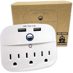 Cruise On Multi-plug with USB outputs (no surge protection)