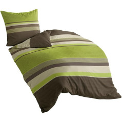 Bierbaum Bed Linen Flannelette Apple 13 Made in Germany, 155 cm x 220 cm