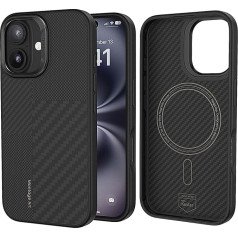 BENKS For iPhone 16 Case Compatible with Magsafe, Montage ArmorPro Shockproof Thin Protective Case Made of Dupont Kevlar 600D & 1500D Aramid Fibre, Minimalist Mobile Phone Case for iPhone 16