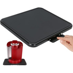 Kitchen Caddy Sliding Tray, Appliance Coffee Maker Slider Large Rolling Tray Under Cabinet Countertop Storage Moving Sliders for Stand Mixer Air Fryer Toaster Blender with Wheels (13.8'' W × 11.7''D)