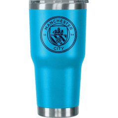 FOCO Officially Licensed Manchester City FC Football 30oz Insulated Travel Mug
