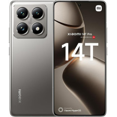 Xiaomi 14T Pro, 5G Smartphone, 12+512GB Handy ohne Vertrag, 144Hz 6.67'' AI Display, Leica Kamera, MediaTek Dimensity 9300+, 5000mAh, 120W HyperCharge, Dual-SIM, Titanium