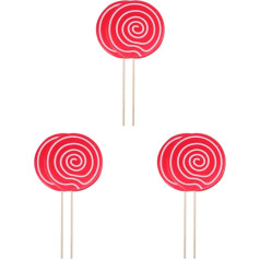 ibasenice Pack of 6 Fake Lollipop Candy Lollipop Prop Christmas Lollipop Ornament Fake Lollipop Decorations Craft Swirls