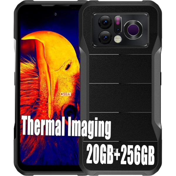 DOOGEE V20 Pro 5G Outdoor Mobile Phones without Contract with Thermal Imaging Camera, 20 GB + 256 GB Outdoor Smartphone Android 12, 64 MP + 24 MP Camera, 6.4 Inch FHD+, 6000 mAh, IP68 Mobile Phone