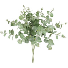 Artificial Eucalyptus Branch Frosted Set of 5 60 cm Decorative Branch Berry Branch Artificial Flower Eucalyptus Branch Branches Flower Floristry Artificial Branch Flower Decoration for Garland Wreath