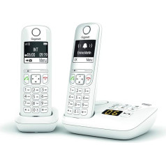 GIGASET Landline Telephone AS690 A Duo White