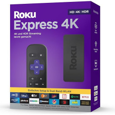 Roku Express 4K | HD/4K/HDR Streaming Media Player | Only Works in Germany