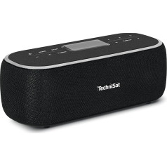 TechniSat DIGITRADIO BT 1 Portable Bluetooth Speaker with DAB+ Digital Radio (FM, Clock, Alarm Timer, Favourite Memory, Hands-Free Function, AUX-in, Direct Dial Buttons, Battery, 6 Watt) Black