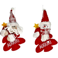 Comarco Sa 12110 Christmas Decoration Padded White / Red 10 x 3 x 20 cm