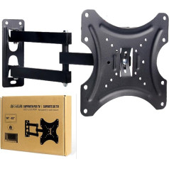 TV Wall Mount TV Monitor Mount Available in Single Frame or Extendable Arm Compatible with Flat and Curved TVs (Fits 14