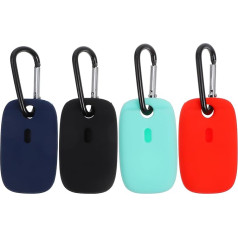 HOMSFOU 4 x Tracker Case, Pet Case, Key Fob, Finder, Key Device, Tile Case, Anti-lost Key Fob, Tracer Case, Tracer Accessories, Car Case, Protective Cover, Silica Gel