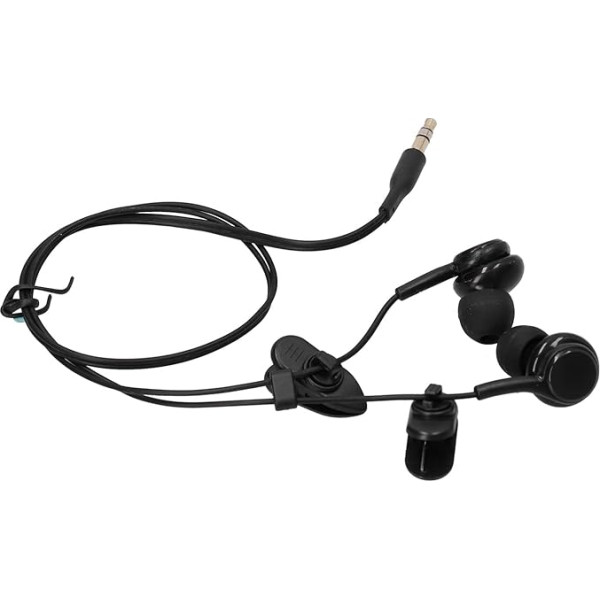 Waterproof Headphones, Short Cable Running Headphones for Underwater Music, Surfing and Running, 3.5mm Plug, Plug and Play