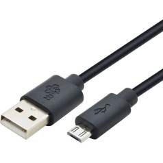 Kabeļa usb - micro usb 3 m. melns