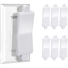 Light Switch Cover, Light Switch Protector, Light Switch Blocker, Light Switch Lock Cover, Switch Cover Protector, Child Safe Light Switch Cover Protector(White, 1 Piece) (6, White)