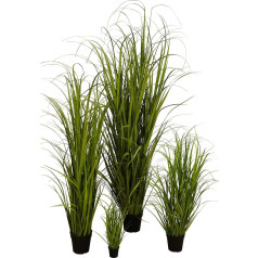Klocke Kunstpflanzen High-quality and artificial grass/decorative grass in pot – beautiful and lifelike – grass arrangement/grass arrangement/grass tuft/grass bundle (small: 45 cm)