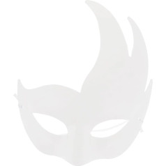 Vaguelly 24 Stk Diy-gesichtsmaske Masken Für Besondere Anlässe Unbemalte Bastelmaske Gesichtsmaske Selber Machen Leere Halbmaske Handgemachte Leere Masken Unbemaltes Handwerk Zellstoff Weiß