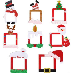 CNANRNANC Christmas Switch Stickers Set:8 Switch Stickers, Christmas Party Decoration Light Switch Stickers
