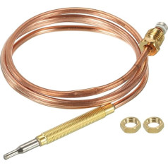 sourcing map 750mv Thermopile Gas Fireplace Thermocouple M9 for Roasting Oven Generator Gas Fryer Stove Oven Water Heater 35 Inch with Nuts