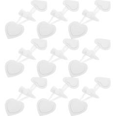 EXCEART Toggle Clasp White 10 Pairs SEW ON Toggles with Black Resin Horn Button PU N?Hen on Tilt Shake with Horn Button Vintage Closure with Resin Horn Button for Coat Jacket Scarf