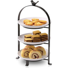 BestVida SparkWorks 3 Tier Cake Stand, Fruit Stand, Tea Party Serving Plate, Dessert and Cupcake Stand