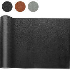 HDKAJL Faux Leather, Sold by the Metre, 200 x 140 cm, Waterproof Leather Fabric, Grained Leather, Textured Leather Fabric, Sold by the Metre, Repair Cover Fabric, Leather Patch for Halloween,